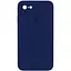 Чехол Epik Silicone Case Square Full Camera Protective AA для Apple iPhone 7/8/SE 2020 4.7 Темно-синий/Midnight blue - миниатюра 1