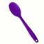 Силиконовая ложка кухонная термостойкая нейлоновая 20.5 см, Kitchen Master Фиолетовый 87413 - миниатюра 1