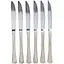 Набор столовых ножей Yiw 6 штук из нержавеющей стали, серебристый с золотым Yiwu HP-20-30 - миниатюра 1
