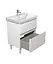 Тумба Мойдодир Fluffy 70-U з умивальником Vivace 70 Білий матовий - мініатюра 3