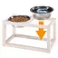 Миски для собак и кошек на деревянной подставке Ferplast Desco Wood 03 (FR19581849-5) - миниатюра 6