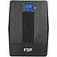 ИБП FSP iFP-600, 600ВА/360Вт, LCD, Schukox2. 230V/50Hz, USB, Black, - миниатюра 2