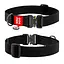 Ошейник для собак водостойкий Waudog Waterproof с QR-паспортом металлическая пряжка-фастекс Ш 40 мм Д 46-70 см черный - миниатюра 1