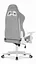 Компьютерное кресло Hell’s HC-2000 Grey-White тканевое - миниатюра 5