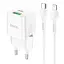 Адаптер сетевой HOCO Type-C для Lightning Cable Prestige charger set N20 |1USB/1Type-C, 20W, 3A, QC/PD| - миниатюра 1