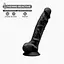 Фалоімітатор SilexD Vetus Black (MODEL 1 size 8in), двошаровий, силікон + Silexpan, діаметр 4,2 см - мініатюра 2