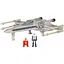 Ігрова колекційна фігурка Star Wars Medium Vehicle Транспорт та фігурка X-Wing Blue 1 + Antoc Merr det0018270 - мініатюра 1