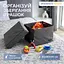 Ящик-органайзер ORGANIZE для зберігання речей L з кришкою - 30*30*20 см (сірий) - мініатюра 1
