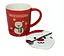 Новогодняя чашка Olens 102-1059-2 Новогодняя 2024 керамика с крышкой и ложкой 380 мл Красная - миниатюра 2