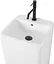 Умивальник Rea Mia напольний білий REA-U5634, Білий - мініатюра 2