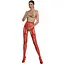 Эротические колготки-бодистокинг Passion ECO S001 red с доступом декор бабочки подвязки One size - миниатюра 1