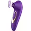 Премиум вибратор для клитора с присоской, стимулятор сосков, 10 режимов вибрации фиолетовый - миниатюра 1