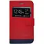 Чохол-книжка універсальний Motomo 4.5" червоне синє обкладинка кейс - мініатюра 2