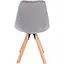 Стул Jumi Saida в скандинавском стиле с деревянными ножками серый - миниатюра 5