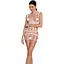 Бодистокинг-платье Passion BS089 white мини плетение в виде паутины One size - миниатюра 1