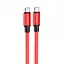 Кабель Borofone BX82 Type-C - Type-C 60 W 1 м червоний - мініатюра 1
