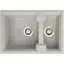 Гранітна кухонна мийка Romzha Patrat 62D Gri (802) з 1.5 чашами - мініатюра 1