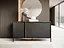 Комод Perfect Home Ларс/Lars 3-дверный 3D/153 Антрацит (PFH-091018) - миниатюра 1