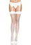 Панчохи Leg Avenue Nylon Fishnet Thigh Highs White One size - мініатюра 3