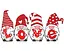 Набор для творчества алмазная картина Gnomes with Love Lettering Strateg SK86016, 40x50 см - миниатюра 1