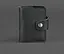 Кожаный кард-кейс 7.1 (Книжечка) черный - миниатюра 1
