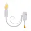 Бра Brille настенное свеча BKL-726W/1 E14 WH - миниатюра 3