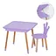 Столик зі стільцем "Корона" 09-025V-BOX з ящиком, фіолетовий - мініатюра 2