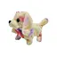Собачка короткошерста кольорова довговуха з бантиком ходить і гавкає 15 см PRR74 Жовтий - мініатюра 1
