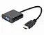Переходник Cablexpert HDMI - VGA 0,15 м Black (A-HDMI-VGA-04) - миниатюра 1