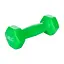 Гантель для фитнеса M 0289-GR с виниловым покрытием, 1 кг, Зеленый - миниатюра 1