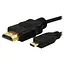 Кабель PowerPlant HDMI-microHDMI V 1.3 5 м (KD00AS1245) - мініатюра 1