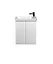 Тумба Мойдодир Perl 55-U с умывальником Dana 55 Белый универсальная Белый - миниатюра 2