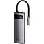 USB-хаб Baseus Metal Gleam Series 6-in-1 Multifunctional Type-C Hub Docking Station Space Gray (CAHUB-CW0G) [75252] - мініатюра 1