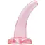 Фаллоимитатор Realrock Crystal Clear Dildo 5" 11.5 см розовый - миниатюра 1