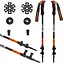 Треккинговые палки Mountain Goat Peak+ 60-135 см MG0006 Black/Orange (P-5907739318275) - миниатюра 8