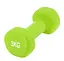 Гантель виниловая PowerPlay 4125 Achilles 3 кг Зеленый 1 шт (PP_4125_3kg) - миниатюра 1