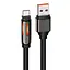 Дата кабель Hoco U136 Prize USB to Type-C 5A (1.2m) Black - миниатюра 1