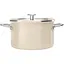 Кастрюля с крышкой KitchenAid Steel Core 20 см миндальный крем (CC003266-001) - миниатюра 2