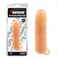 Насадка на пенис Super Me Real Feel Sleeve With Ball Strap 14 см телесный - миниатюра 2