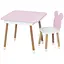 Дитячий столик Bambi Ведмедик 07-025R-BOX для творчості зі стільчиком 60х60 см - мініатюра 1