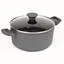 Кастрюля с крышкой литая мрамор "Megastone" с индукционным дном 3.5л - миниатюра 1