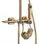 Душова система Rea Helix brushed gold з виливом REA-P6621, Золотий - мініатюра 4
