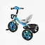 Детский трехколесный велосипед Best Trike BS-24513 с фарой и корзиной голубой - миниатюра 2