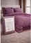 Комплект постельного белья евро с простыней на резинке 180х200+30 см Berratti сатин фиолетовый TC303376129 - миниатюра 1