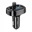 FM-трансмиттер XO BCC-02 3.1A/2 USB Black - миниатюра 1