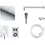 Душова система прихованого монтажу Corsan CMZ068CH хром + BOX 647007, Хром - мініатюра 1