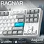 Клавиатура игровая механическая GamePro MK-285-WH Asgard Ragnar Keychron Super Red Switch Bluetooth 5.2/2.4 ГГц/USB White - миниатюра 3