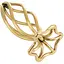 Анальна пробка Lockink Sevanda Hollow Spiral Golden Metal S - мініатюра 5
