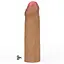 Насадка на пеніс Revolutionary Silicone Nature Extender Add 1" 16.5 см (коричневий) - мініатюра 5