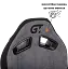 Геймерське крісло GT Racer чорне зі світло-сірим (X-8009 Fabric Light Gray/Black) - мініатюра 6